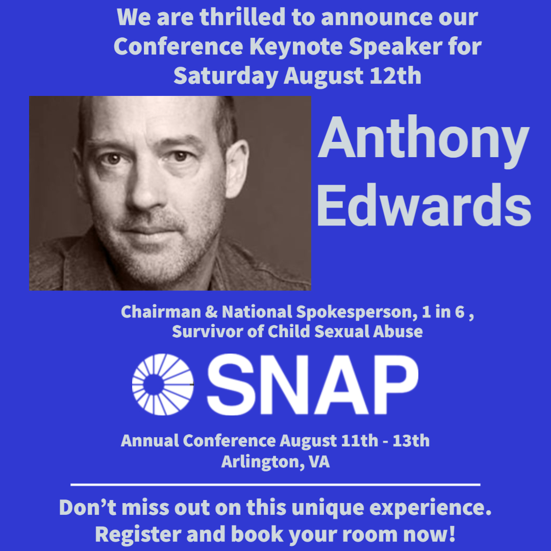 SNAPNetwork's tweet image. Join us to recognize SNAP&apos;s 35th Anniversary through special keynote speakers that include actor, producer, and survivor, Anthony Edwards. Enjoy and take in our breakouts, and social events. Register and book your room TODAY! #SNAPHeals #RT #CSA #Chicago #Illinois #Maryland…