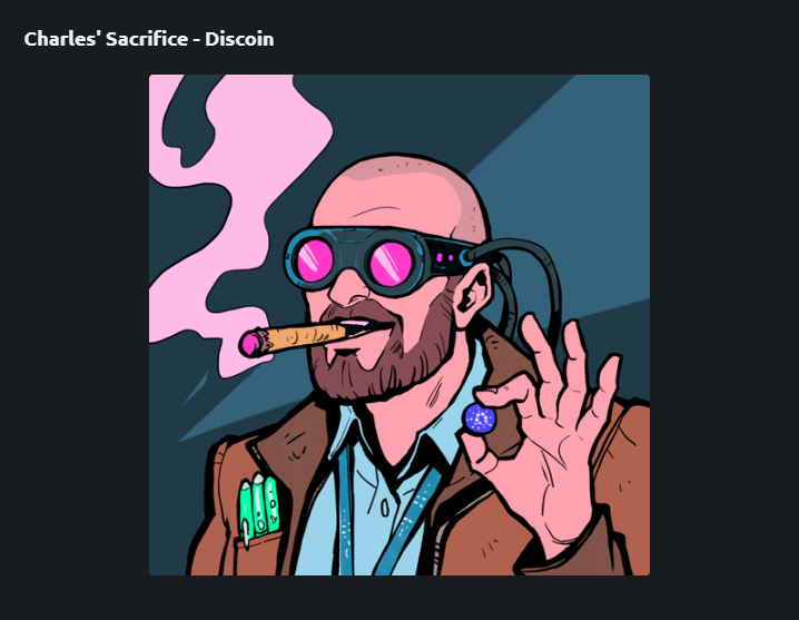 Significant Date:
June 13th, 2022
#TheSacrifice 
<a href="/discosolaris/">Disco Solaris</a> 
$DISCO

Why Discoin?
docs.discoin.family/tokenomics/rea…