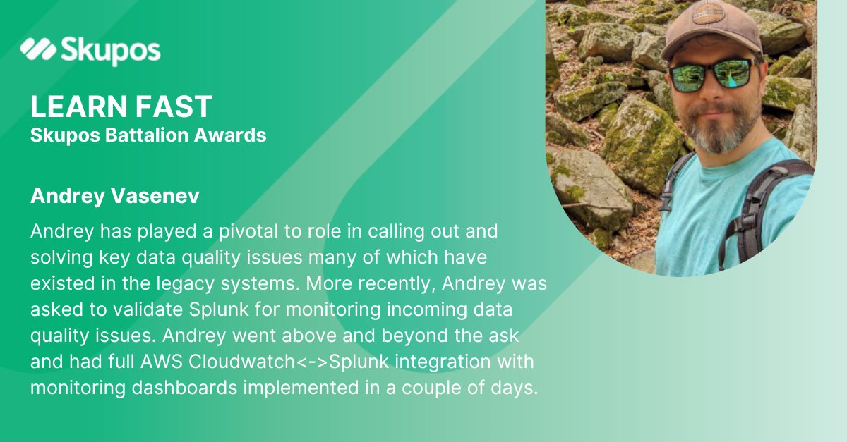 Spreading some employee spotlight love this week! 💚 We appreciate the passion Andrey brings to his role and our team, thank you Andrey!
