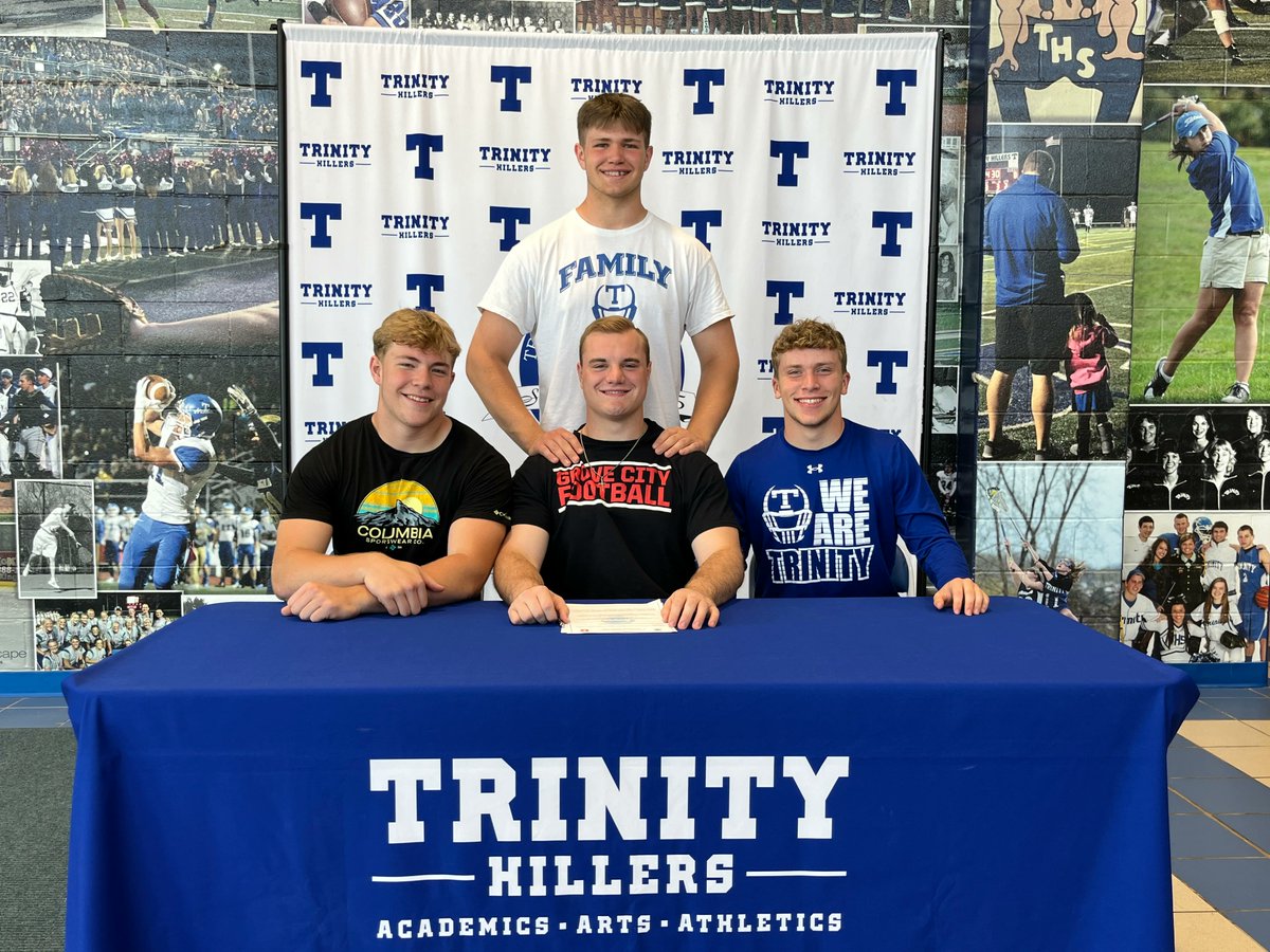 Mason Kraeer  | Grove City College  |  Football
Trinity High School Senior Mason Kraeer signed a Letter of Commitment on May 26, 2023, to continue his academic and athletic career at Grove City College.  He plans to major in Conservation Biology.