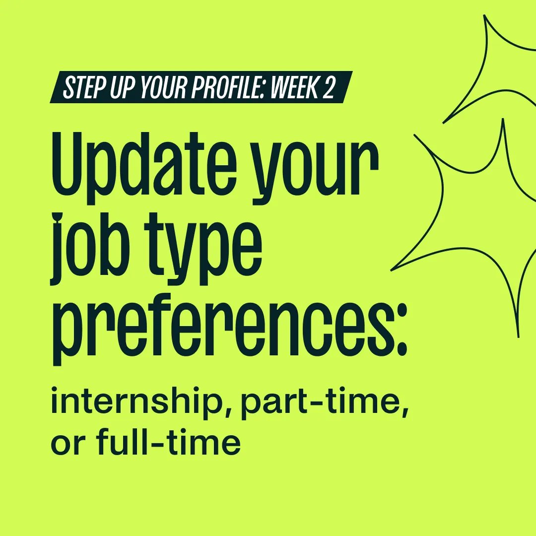 cdcmnsu's tweet image. Week 2 is all about job types. Make sure to log in &amp;amp; update your #JoinHandshake profile with the most accurate job type that you're looking for—for new grads, that might mean changing your preference from "internship" or "part-time" over to "full-time." #MNSU #MavFam @MNSUMankato