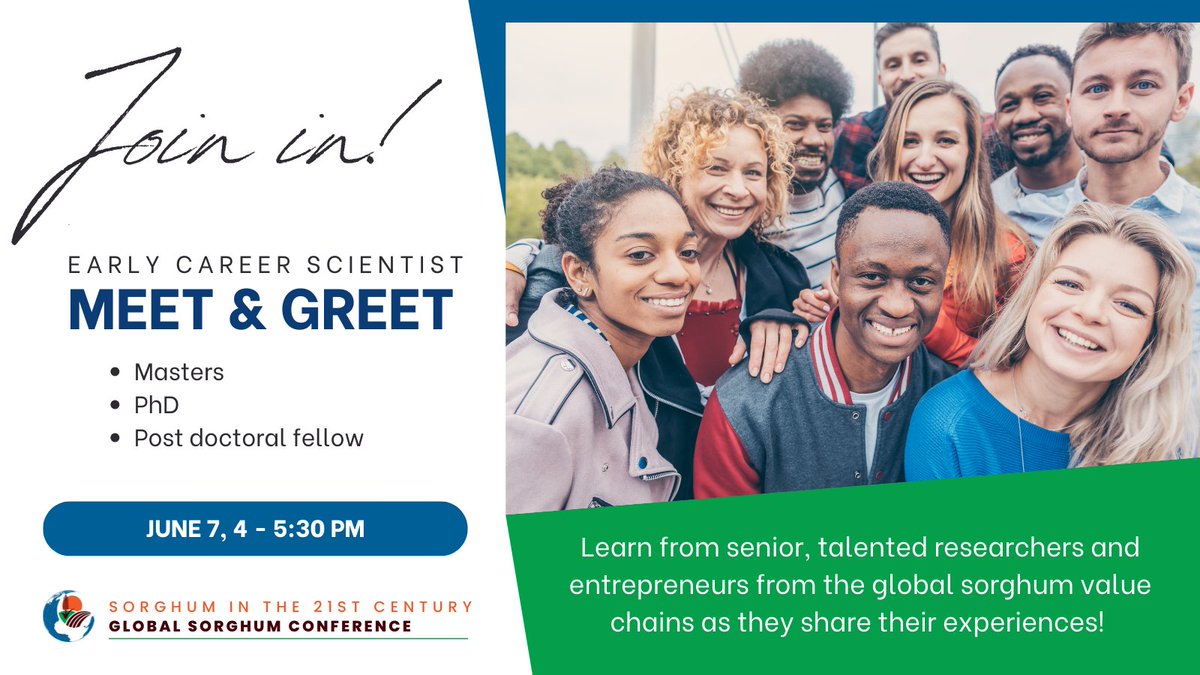 Distinguished speakers will share their thoughts with participants, and there will be plenty of time for networking and questions. Don't miss out on this opportunity!
We'll be seeing you in Montpellier!
#21stcenturysorghum
#montpelllier2023
#GlobalSorghumConference