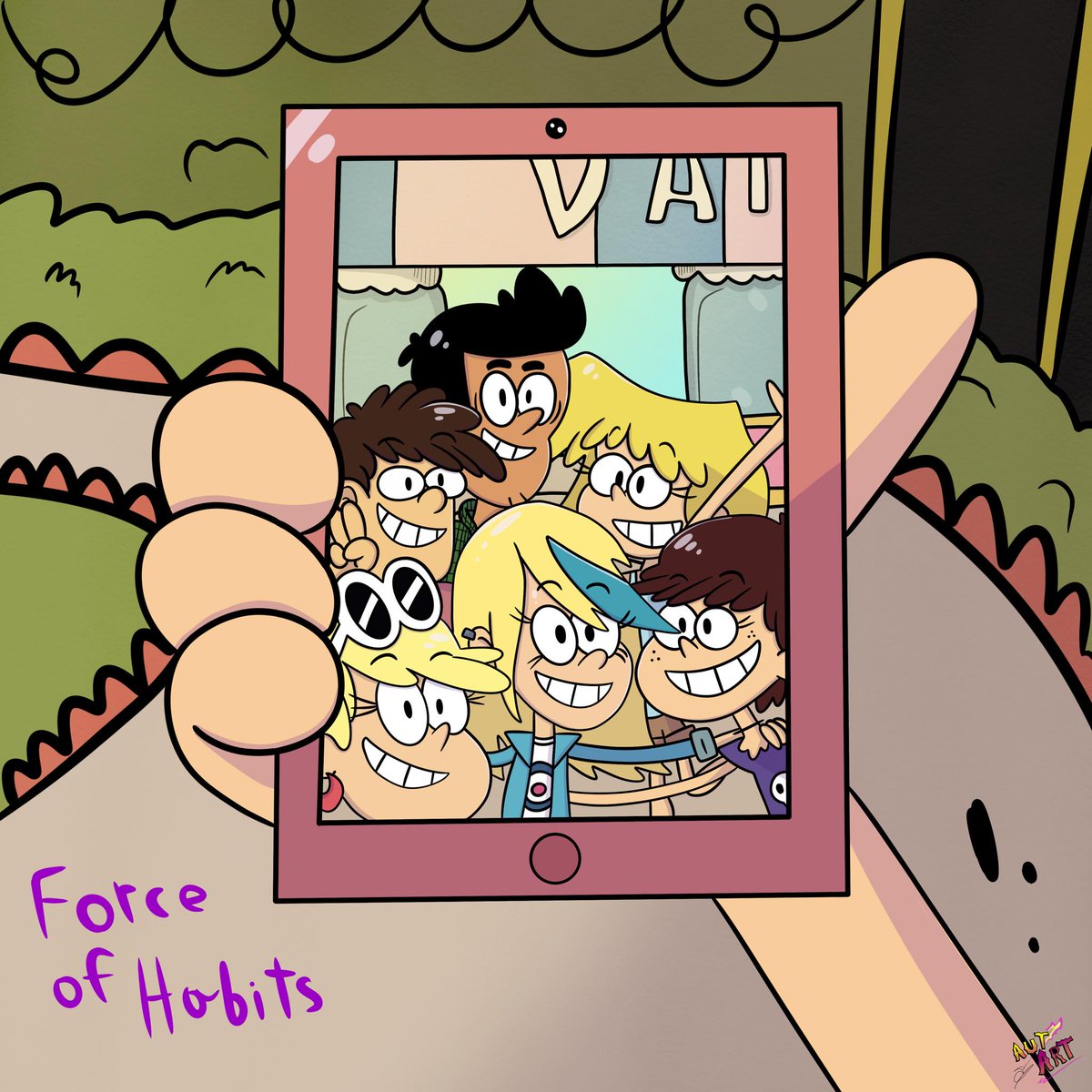 Leni-Let's take a picture 📱✨
Force of habits is an episode that I think is great and I love it.^⁠_⁠^
#TheLoudHouse #TheLoudHousefanart #LoriLoud #lori_loud #LeniLoud  #leni_loud
#lunaloud #luna_loud #samsharp #sam_sharp
