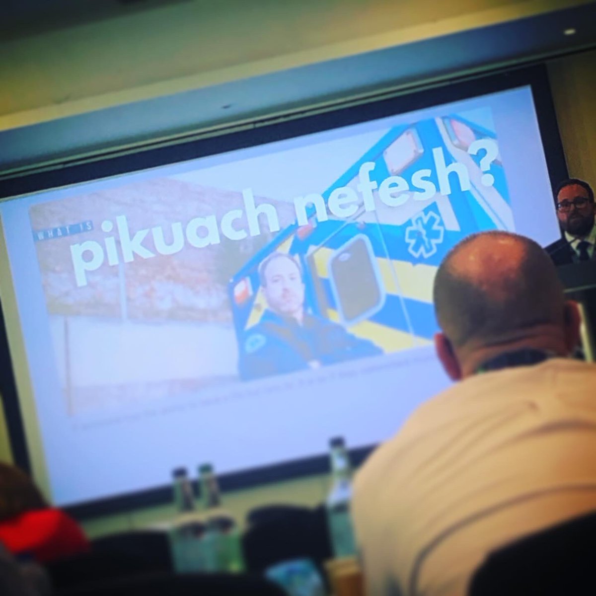 owenmorgs's tweet photo. Was lucky enough to represent @WelshAmbulance with another colleague @steevee_taylor as #ParaCon23 delegates. Researching the latest in #AED, training & #trauma tech, met #Hatzalah #volunteers & even awarded the new College President @Amb_Jon with his very own @ParamedicsUK pen! https://t.co/LBVo1Zj4x9