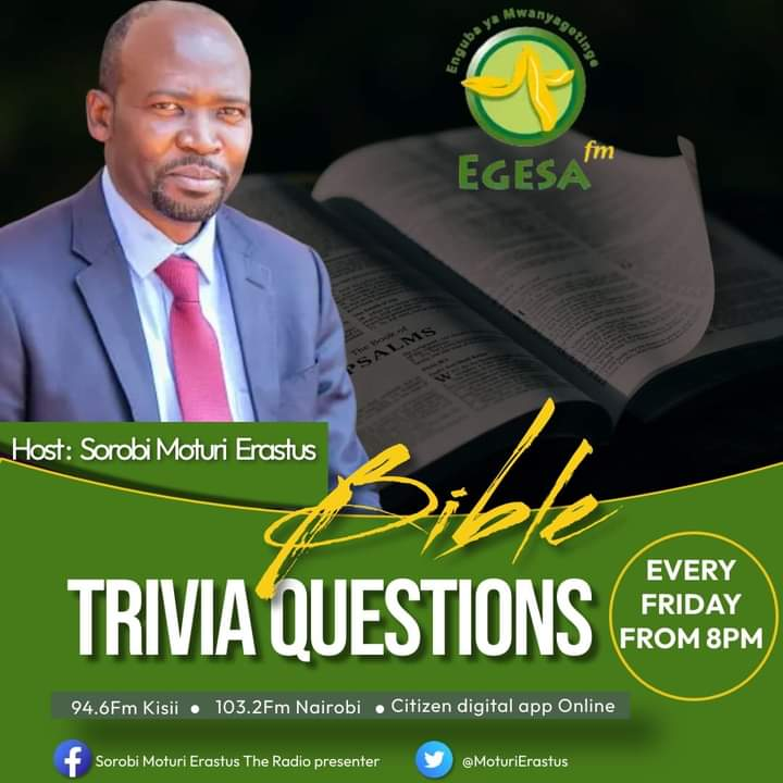 Kanyeka Bible trivia Challenge @EgesaFMKenya