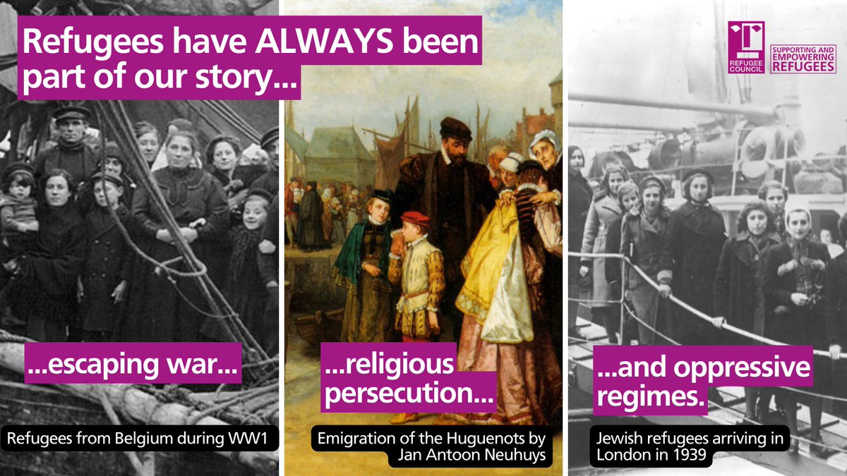 Did you know that during a single day in August 1914, around 16,000 Belgian refugees landed in Folkestone Harbour? Refugees  have brought their hopes, dreams, talents and new ideas to this island, and have helped make us #whoweare. We need a fair and humane asylum system.