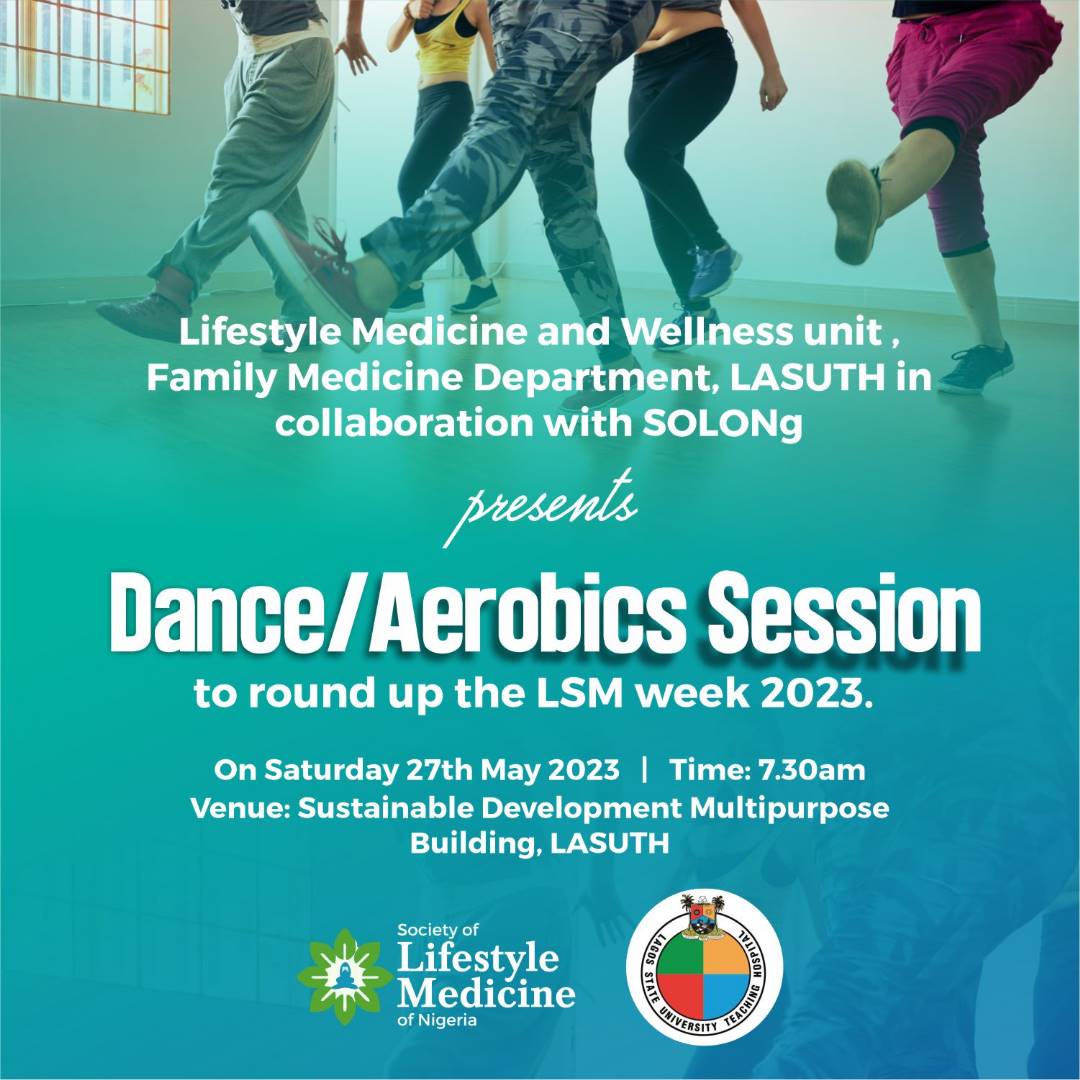 Start your weekend on the right foot and get your body moving💃🕺 Join us tomorrow, Saturday, at LASUTH by 7:30 am for our energizing dance and aerobic session. Our experienced instructors will guide you through a fun workout that will have you feeling fantastic.