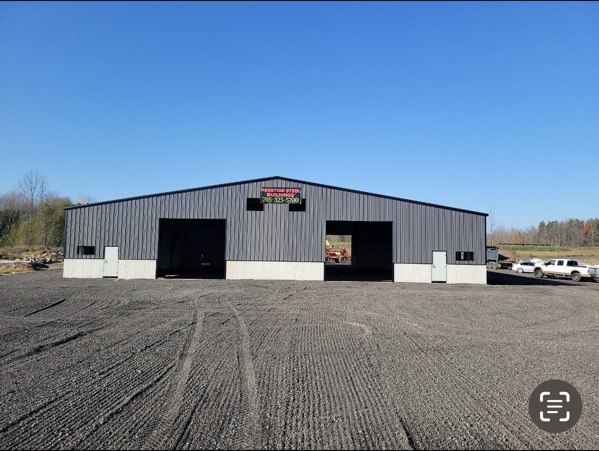 PrestigeBuilt's tweet image. Looking back at this 100x100 we supplied and erected in Oro, Ontario! Ample natural light is available through multiple window openings and two massive 14x14 overhead doors. ✨

PrestigeSteel.ca | 1-725-5700
-

#SteelBuilding #PreEngineered #RigidFrame #BuildingDesign
