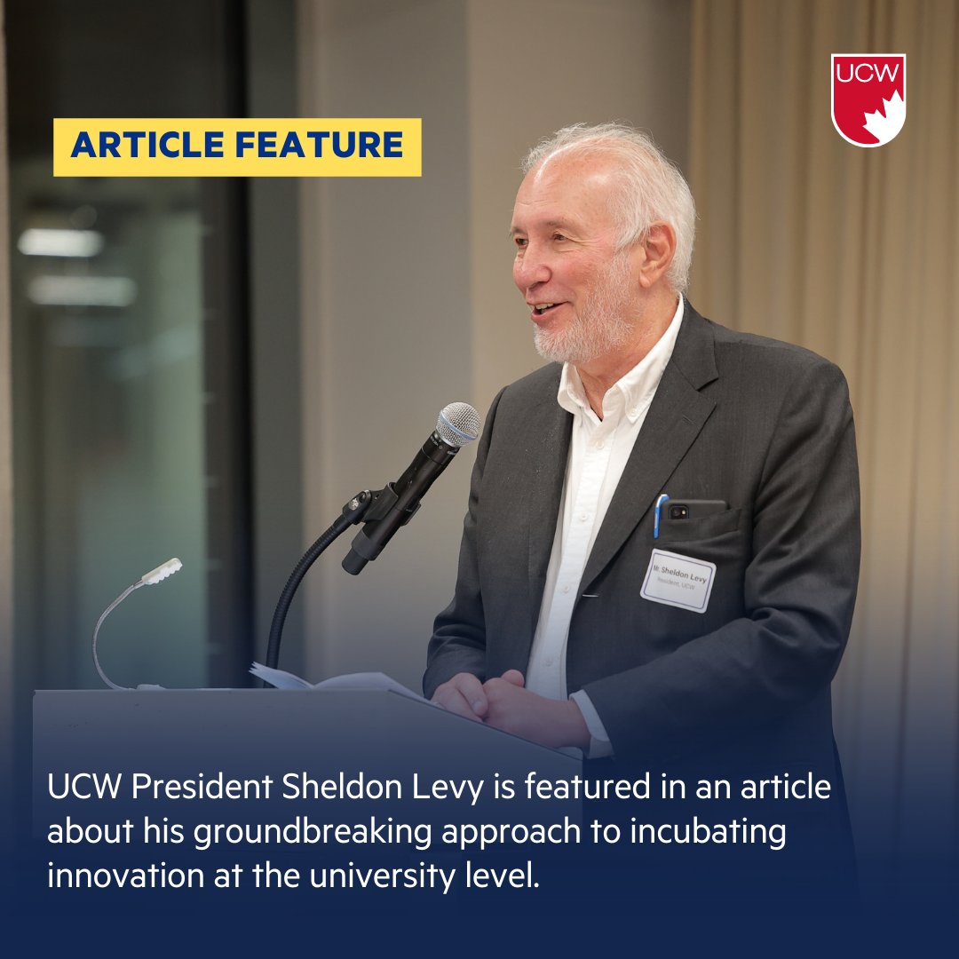 ucanwest's tweet photo. Read all about it! UCW President Sheldon Levy is featured in an article about his groundbreaking approach to incubating innovation at the university level.
Visit https://t.co/lTnBZ23yYZ to continue reading.
#HigherEducation #University #VancouverUniversity #ArticleFeature https://t.co/PFfOily3pa