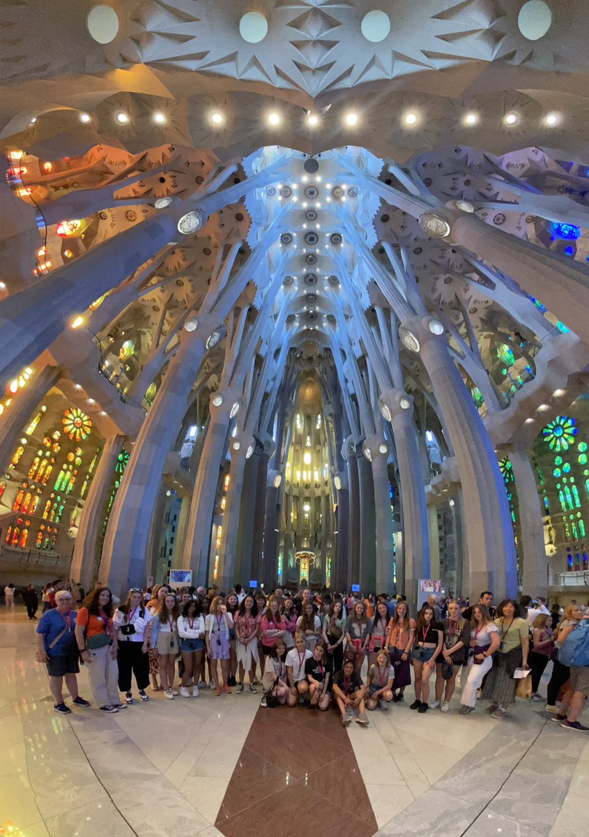 Amazing visit to Sagrada Familia! 😮😍📷💕#Barcelonatrip @TheQueensSchool