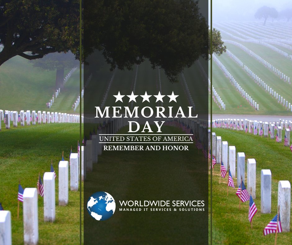 WWSITsolutions's tweet image. Wishing everyone a Happy Memorial Day weekend! May we never forget those who made the ultimate sacrifice for our freedom. #MemorialDay