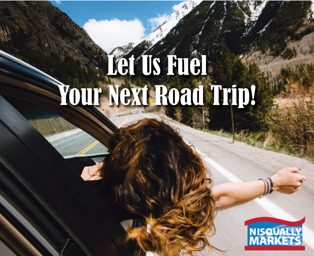 Fuel up for National Road Trip Day at Nisqually Markets! Get ready for an adventure with our quality fuel and convenient amenities. Start your journey with us today! #NationalRoadTripDay #FuelUp #NisquallyMarkets