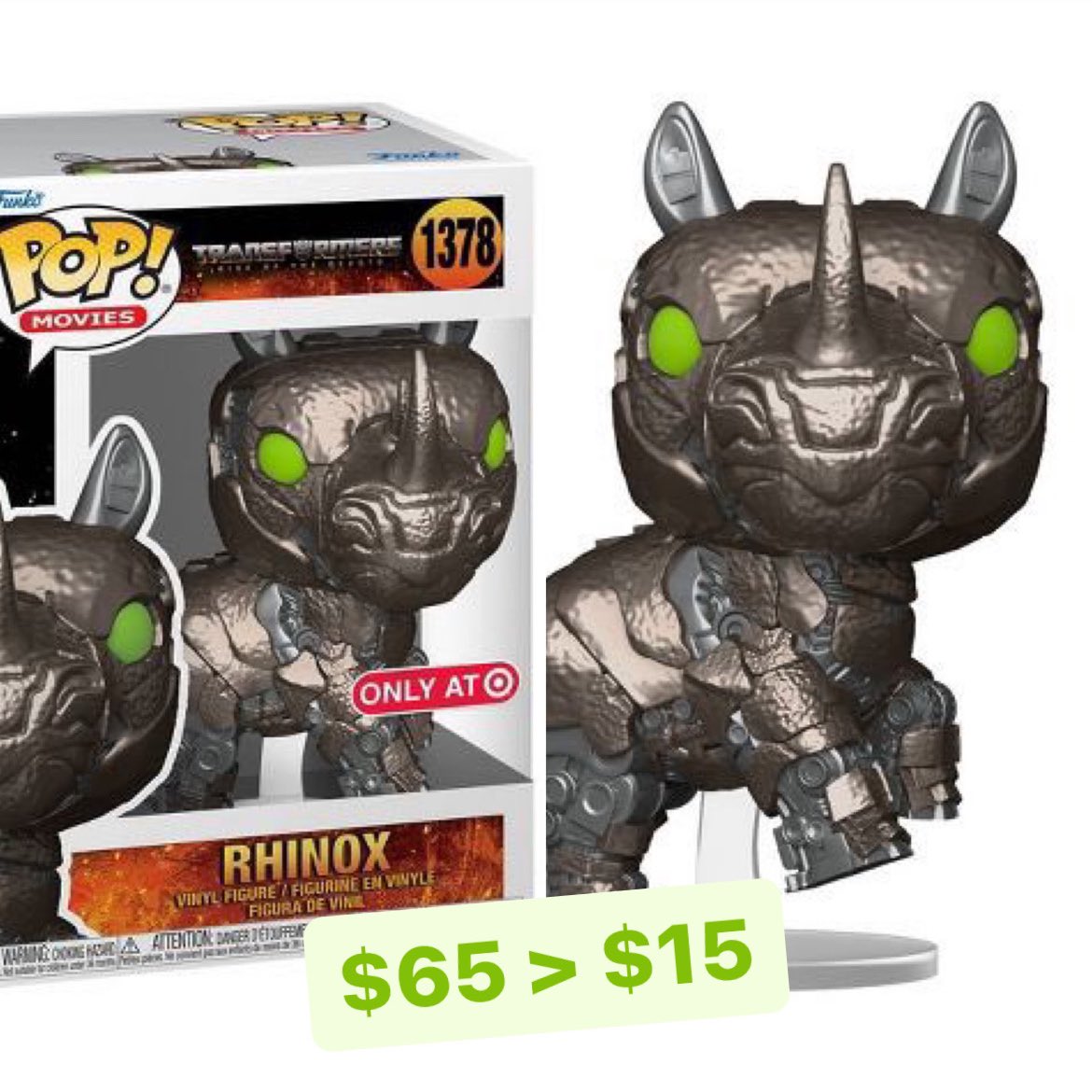 Rhinox sale! The Target exclusive is now $14.99 down from $64.99 😜 thanks @Steel38757577 ~
Linky ~ bit.ly/3o0h3Ht
#Ad #FPN #FunkoPOPNews #Funko #POP #POPVinyl #FunkoPOP #FunkoSoda