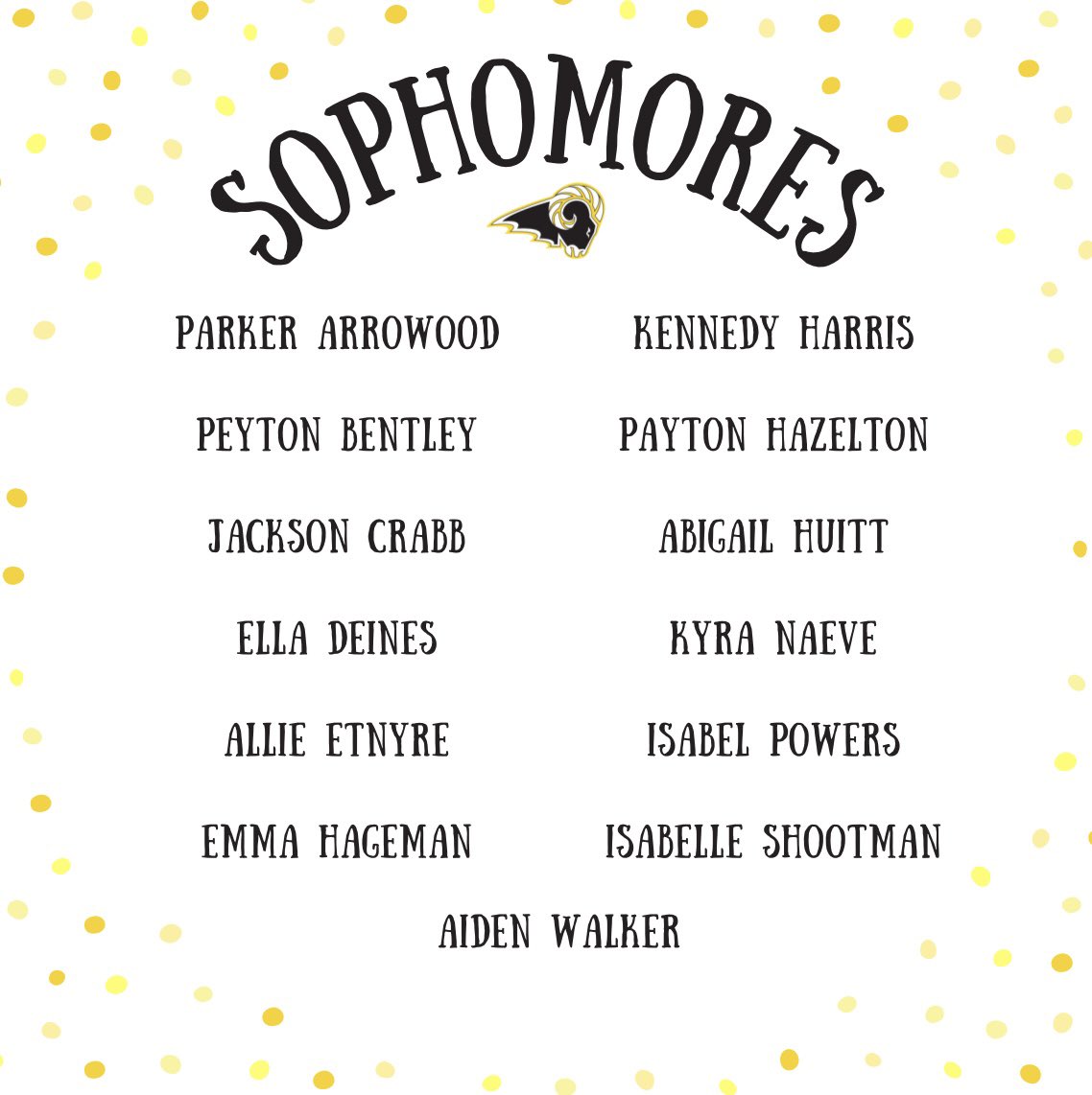 SEP_STUCO's tweet photo. CONGRATULATIONS🖤💛
Meet your 2023-2024 Student Council Class Representatives!
We are SO excited to get to work with this great group of students! #gorams 🐏 https://t.co/uerLaiDBXP