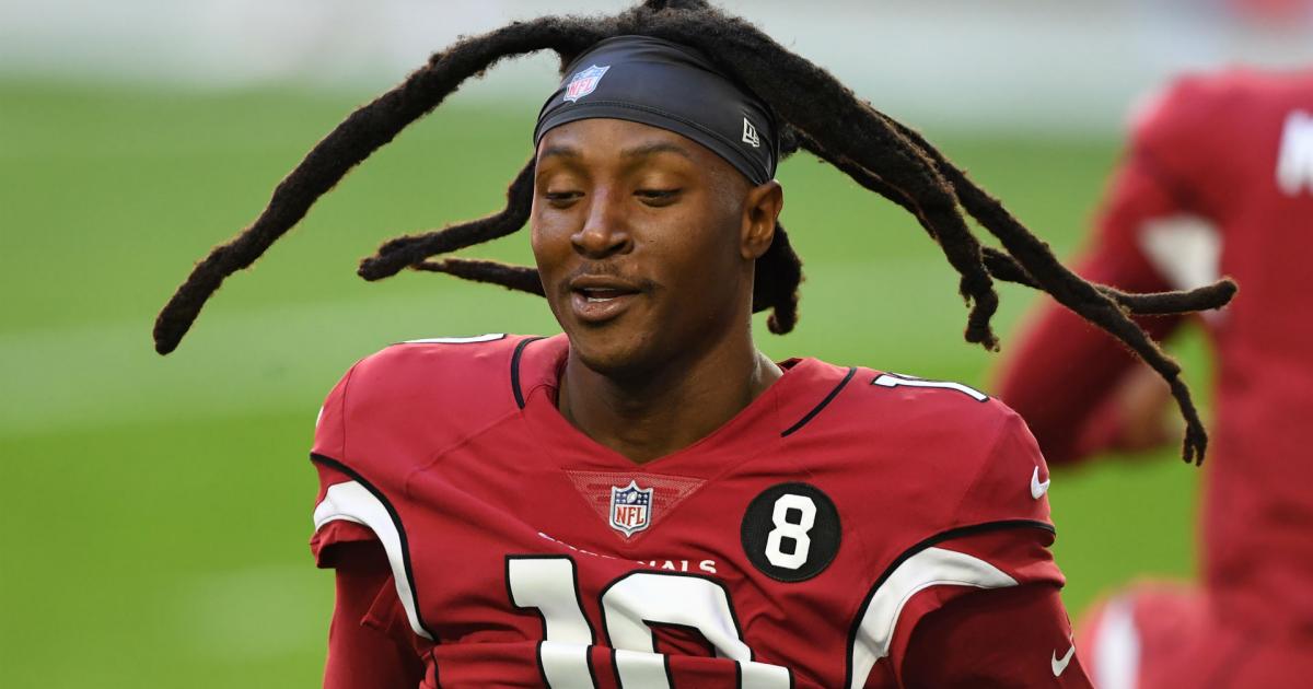NFL_DovKleiman's tweet image. This is what #Cardinals WR DeAndre Hopkins is looking for on his next team:

* QB that loves the game and brings everyone on board with him

* Great defense - "Defense wins championships. Gotta have a great D-Line"

* Stable management - Because he says he's been through 4 GMs in…
