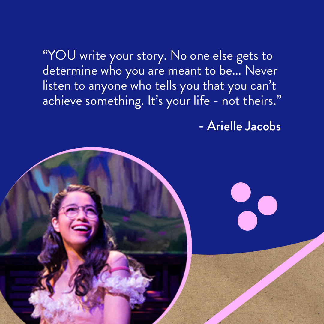 As we continue honoring AAPI Heritage Month, <a href="/ArielleJacobs/">Arielle Jacobs</a>  (<a href="/BTLMusical/">Between the Lines</a>, Here Lies Love) shares inspiring advice to actors: