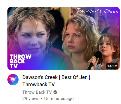 Dawson's video about to be the shortest video ever uploaded on Youtube 😂
#dawsonscreek