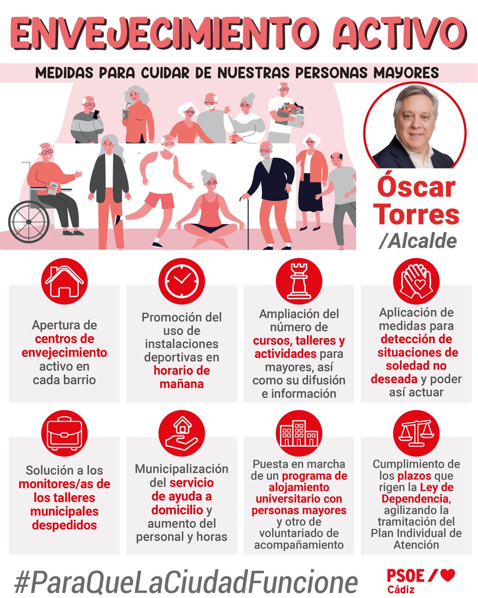 OscarTorresCFS's tweet photo. Conocemos las necesidades de las personas mayores de Cádiz.

➡️ Les hemos escuchado y nos comprometemos a tratarlos/as como se merecen, a cuidarlos y a cuidar a quienes les cuidan.

🔗 https://t.co/Tzb0tZTHK1

#ParaQueLaCiudadFuncione
#Cádiz
#ÓscarAlcaldeDeCádiz https://t.co/B15SzLJGkB