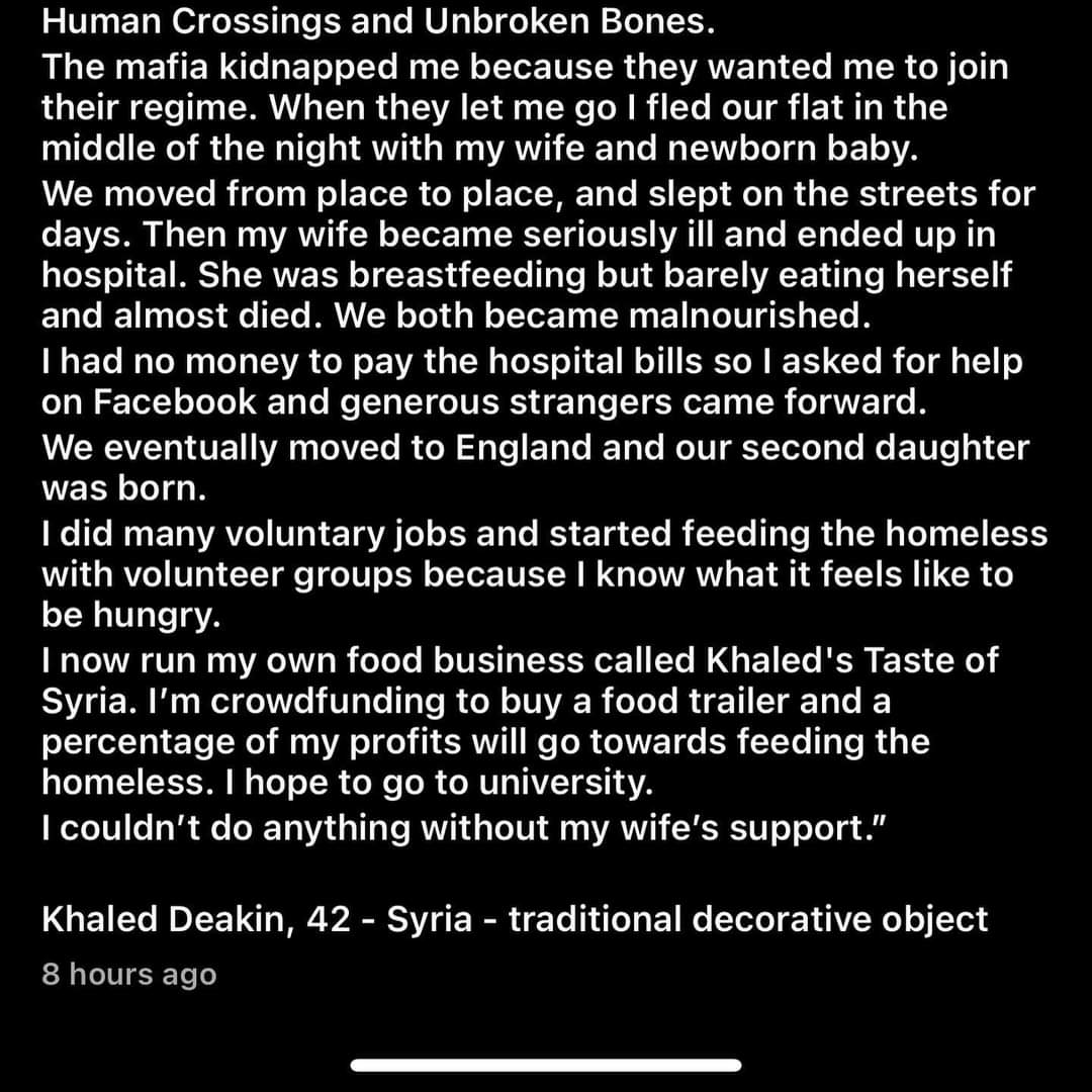 Here’s another story by @peoplemove_  <a href="/DailyMirror/">The Mirror</a> @journo_maryamq .
#khaledstasteofsyria  #نكهة_خالد_السورية  #exeter