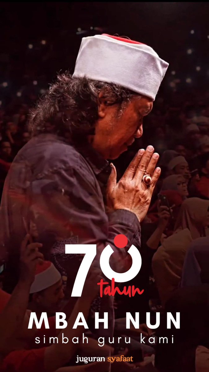JuguranSyafaat's tweet photo. #70TahunMbahNun
#70TahunCakNun https://t.co/IEBqzHxiiw
