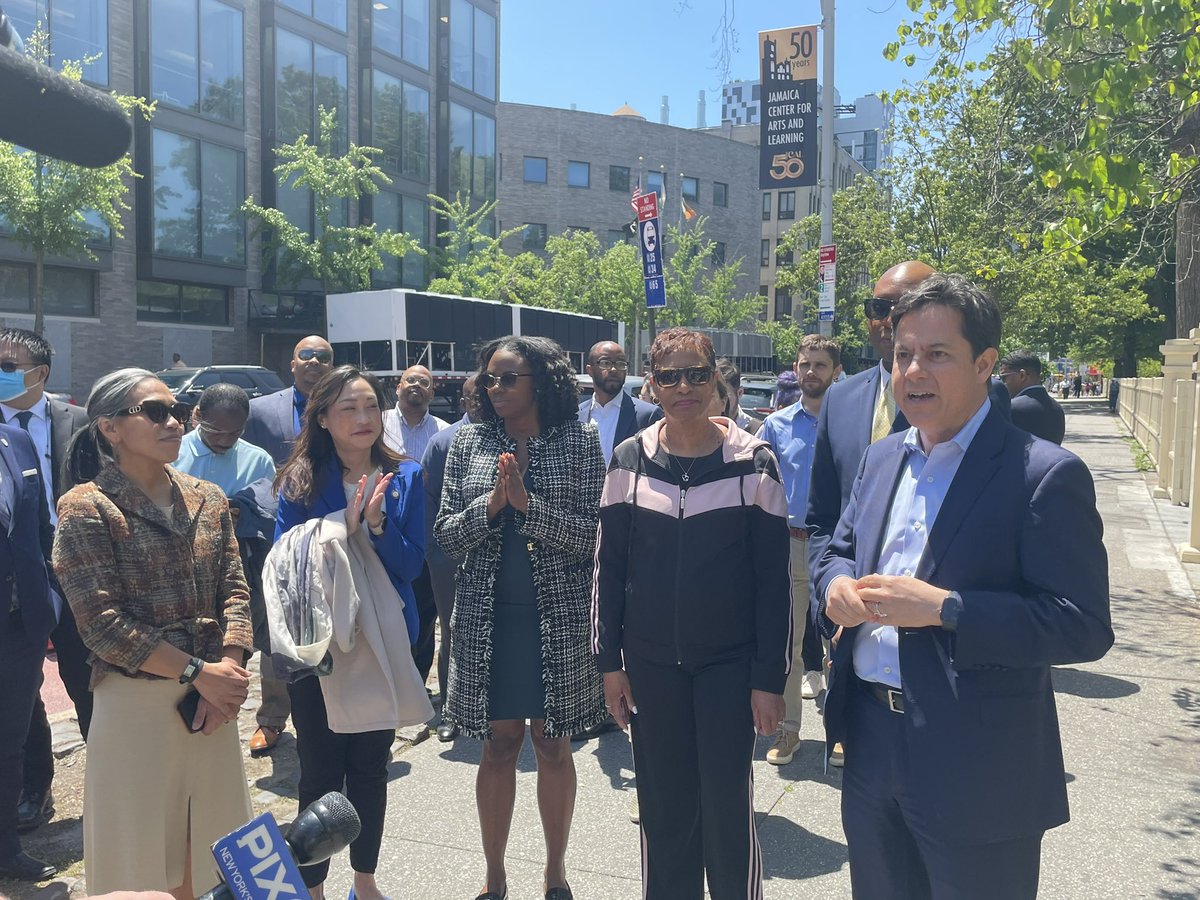 We are thrilled to launch the Jamaica Neighborhood Plan today with <a href="/MTorresSpringer/">Maria TorresSpringer</a>, <a href="/NYCSpeakerAdams/">Adrienne Adams</a>, <a href="/CMNantashaW/">Nantasha Williams</a>, <a href="/QnsBPRichards/">Queens Borough President Donovan Richards</a>, <a href="/CMLindaLee/">Council Member Linda Lee</a>, <a href="/JimGennaro/">James F. Gennaro</a>, &amp; community partners.

New Yorkers will soon have the opportunity to share your vision for the neighborhood - stay tuned!