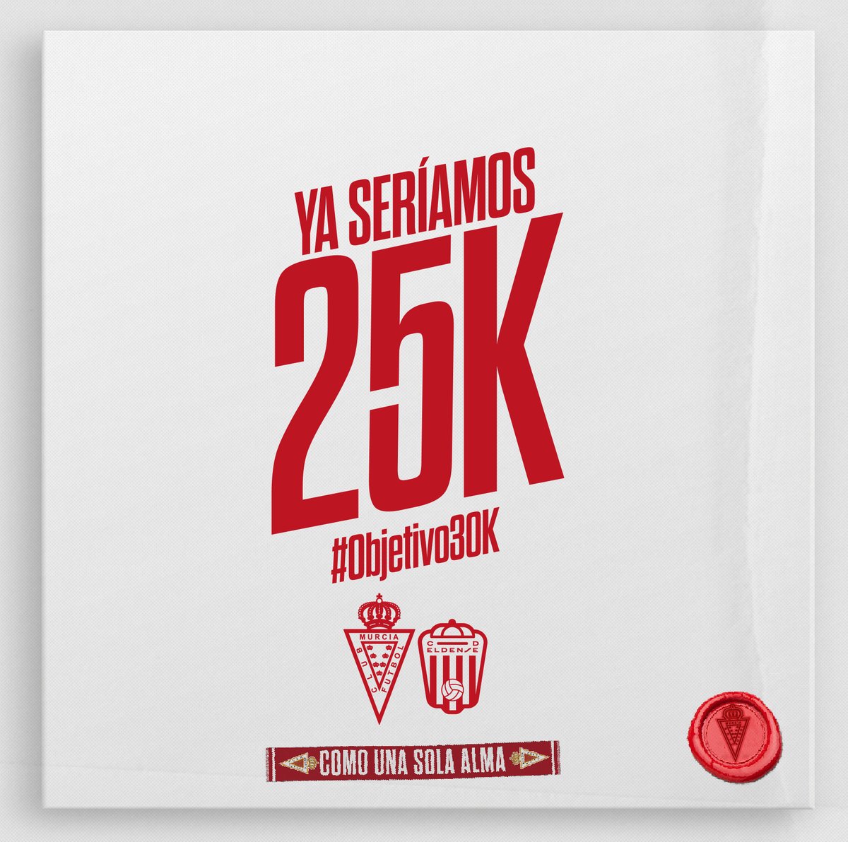 realmurciacfsad's tweet image. 25K🔥 #Objetivo30K
#RealMurciaEldense