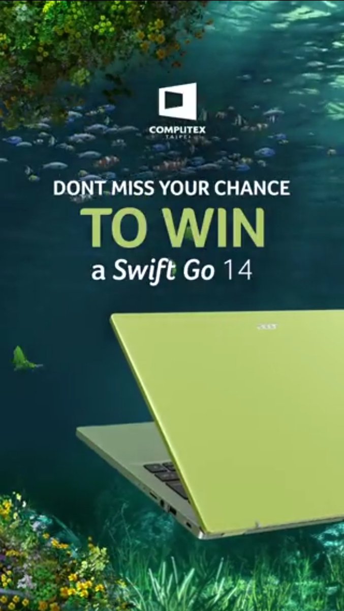 TechaBox's tweet image. • Swift Go 14 

#AcerComputex #Computex2023
#sweepstakes #IntelEvo @Acer