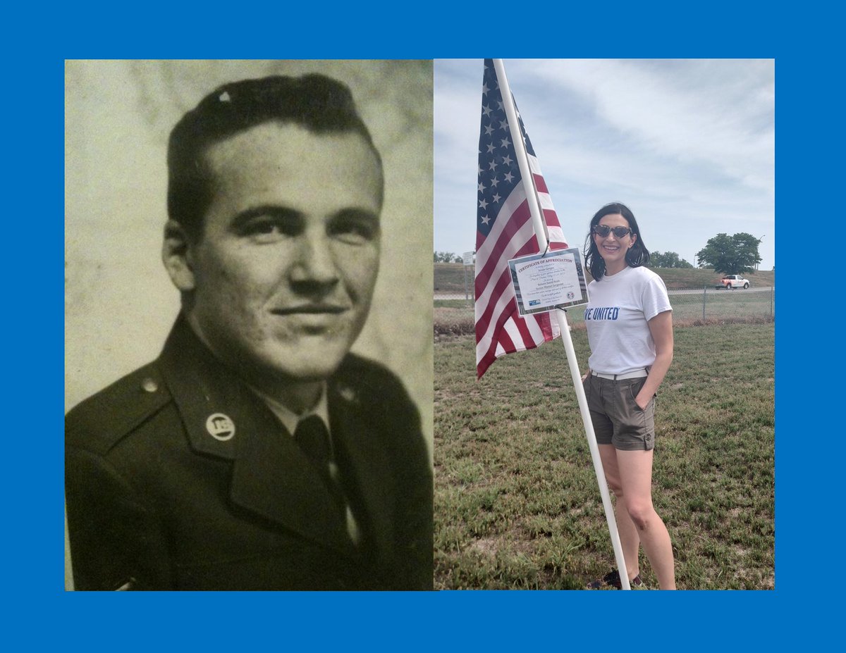 JessFGorges's tweet photo. ❤️🤍💙Feeling full of pride this morning! 

I visited my grandfather's flag at IAMAW District Lodge #70. While honoring his memory and service, I was also able to support a local veteran with @unitedwayplains #FlagsOfFreedom

Learn more: https://t.co/1LX9VnA09p https://t.co/cSFIuCRP0M