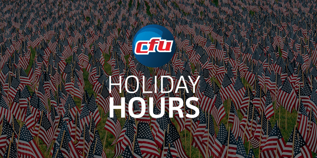 CFU's office will be closed on Monday, May 29 in recognition of Memorial Day. TV, Phone &amp; Internet Help Desk hours will remain unchanged | Weekdays from 7 a.m. to 11 p.m. &amp; Weekends from 8 a.m. to 11 p.m. at 319-268-5221