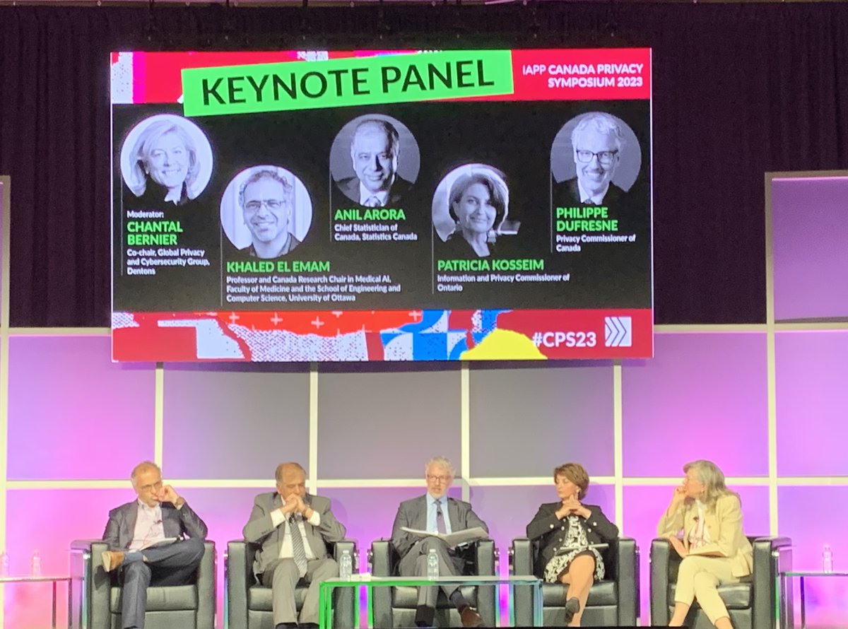 Commissioner Dufresne participated in a panel discussion at the #CPS23 exploring established and emerging principles, frameworks and technologies to govern the ethical use of personal data.
 #IAPP