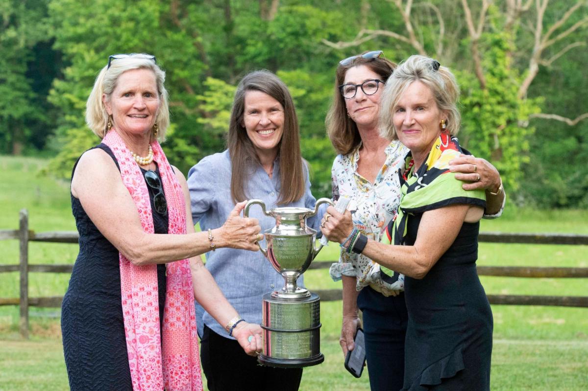 NSA (@jumpingwithnsa) on Twitter photo The Maryland Hunt Cup Association announces the presentation of the S. Bryce Wing trophy to Kathy and Sanna Neilson: conta.cc/43vve66
Anne Litz photo The Maryland Hunt Cup Association announces the presentation of the S. Bryce Wing trophy to Kathy and Sanna Neilson: conta.cc/43vve66
Anne Litz photo