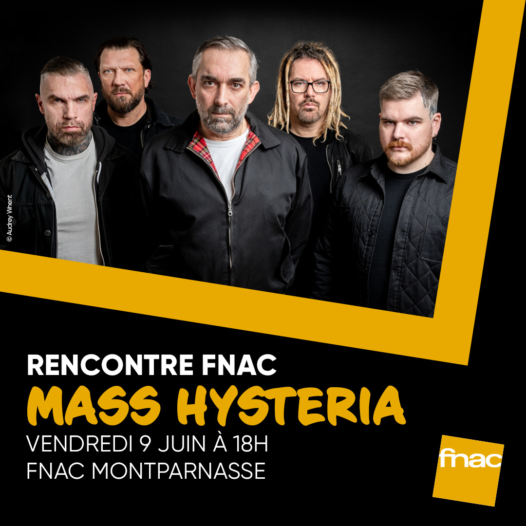 🚨🚨🚨
Salut les furieux, salut les furieuses !
Je vous invite à venir nombreux dans mon magasin Fnac à Paris Montparnasse rencontrer Mass Hysteria pour une séance de dédicace à l'occasion de la sortie du nouvel album ! Au plaisir de vous voir ! Positif à bloc
#masshysteria #fnac