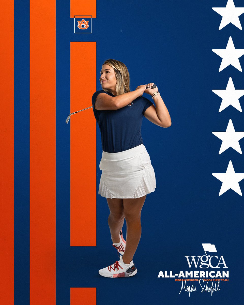 Auburn Women's Golf (@auburnwgolf) on Twitter photo The best of the best in 🇺🇸
Megan Schofill has been named a first team All-American by <a href="/WGCAGOLF/">Women's Golf Coaches</a>! 🥇
📰: auburntige.rs/43vx8Um
#WarEagle The best of the best in 🇺🇸
Megan Schofill has been named a first team All-American by <a href="/WGCAGOLF/">Women's Golf Coaches</a>! 🥇
📰: auburntige.rs/43vx8Um
#WarEagle