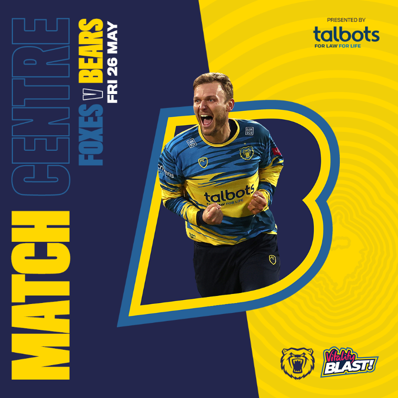WarwickshireCCC's tweet photo. Wicket.
Benjamin departs.
Bears 142/5 (14.5 overs), chasing 167.
๐ป#YouBears | #LEIvBIR