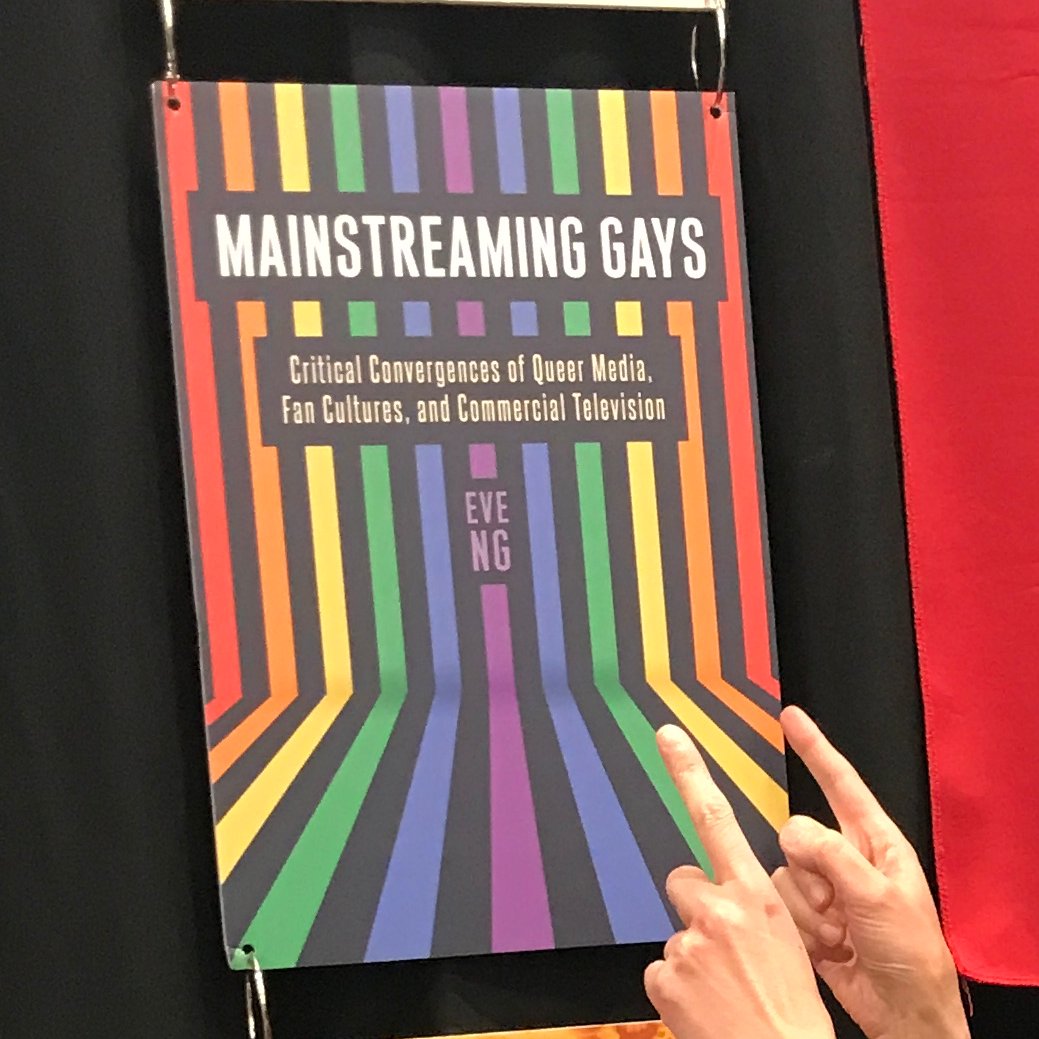 Thrilled to see the cover of Mainstreaming Gays (forthcoming this September) at the <a href="/RutgersUPress/">Rutgers University Press</a> table at #ICA2023! Use code RICA2350 by June 5 for 50% off list price. rutgersuniversitypress.org/mainstreaming-…