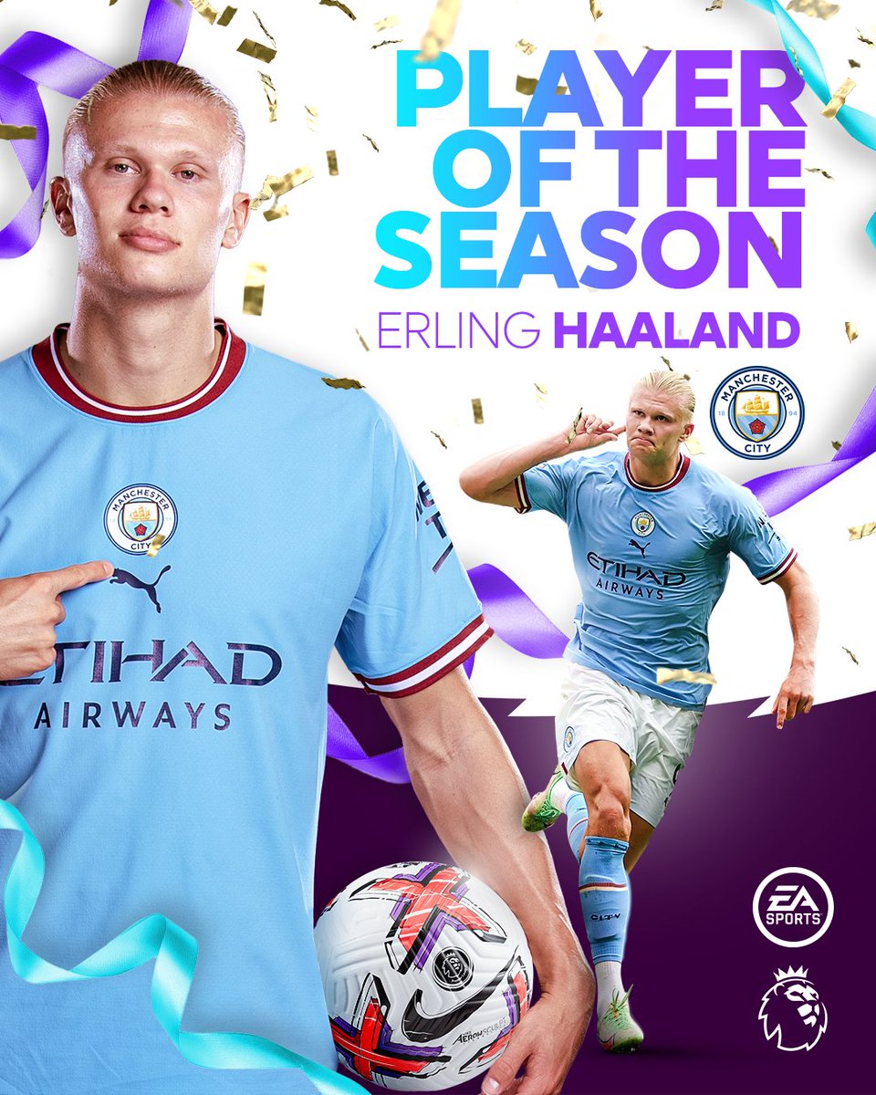 It had to be him!

@ErlingHaaland is your @EASPORTSFIFA Player of the Season 🤩

#PLAwards | @ManCity