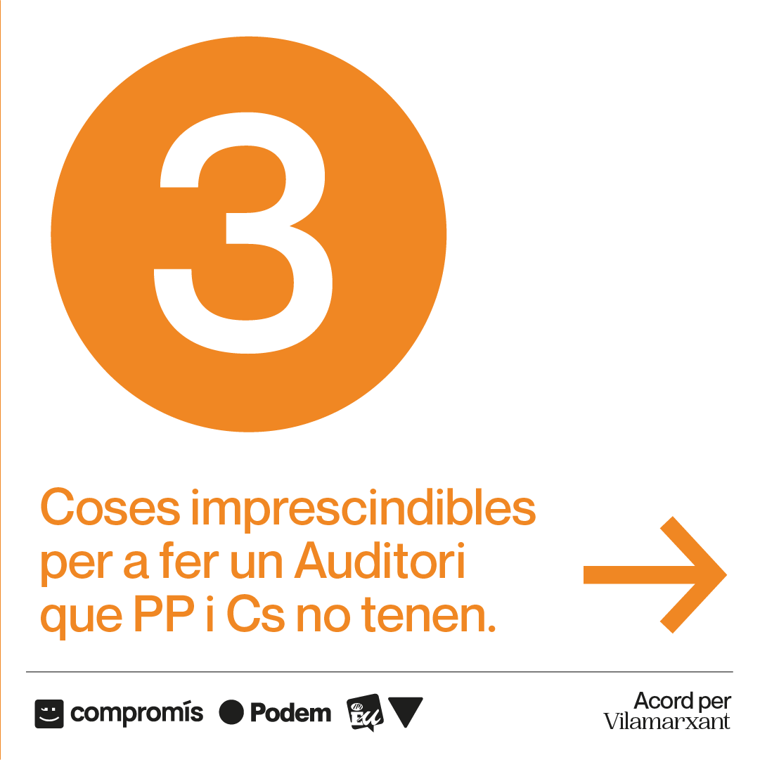 compromisVLX's tweet photo. Quin Auditori, PP i Cs?

La dreta diu que ha estat treballant tota la legislatura per fer realitat l’Auditori de Vilamarxant.
De veritat? Voleu que ens ho creguem?

3 coses imprescindibles per a fer un Auditori: https://t.co/SwpNbSkPce