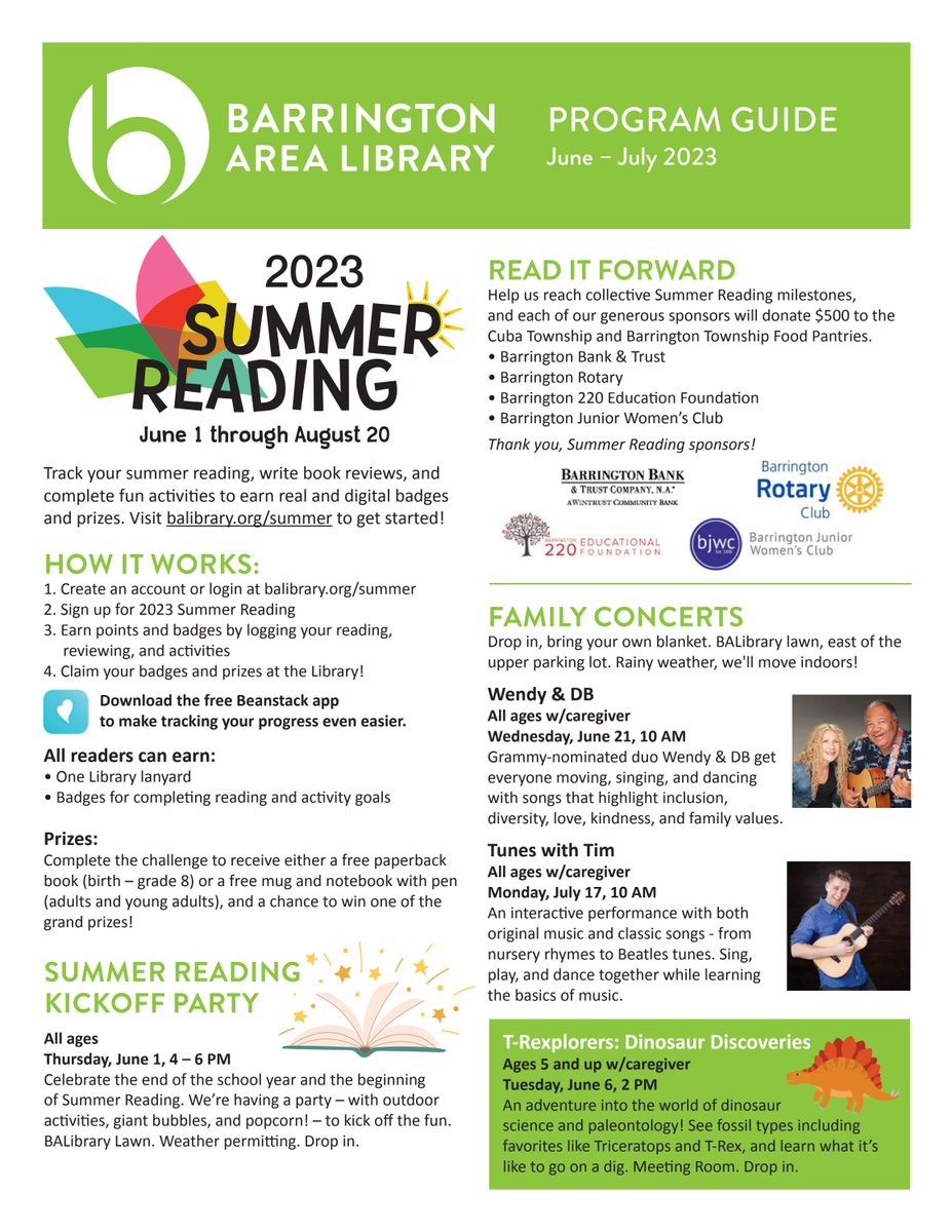 Barrington Area Library tweet media