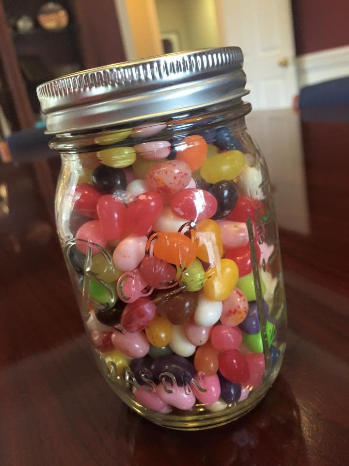 $100 to the first person who can guess how many jelly beans are in this jar