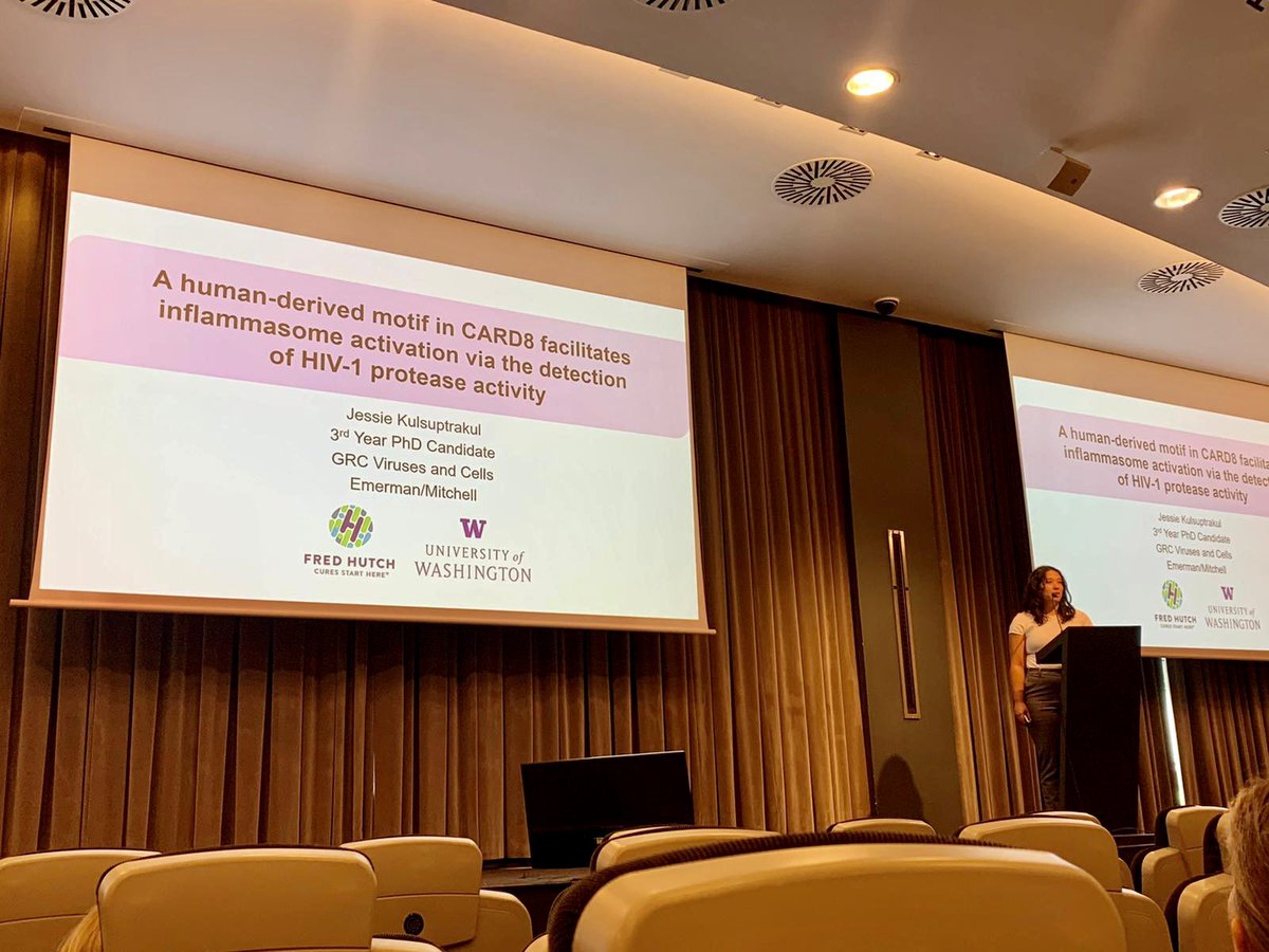 Had such an amazing experience presenting at my first GRC in Barcelona! Met so many phenomenal scientists and learned about cutting edge research. Plus, it was cool having a little Seattle UW/Fred Hutch squad 😎 
#GRCVirusesandCells2023
