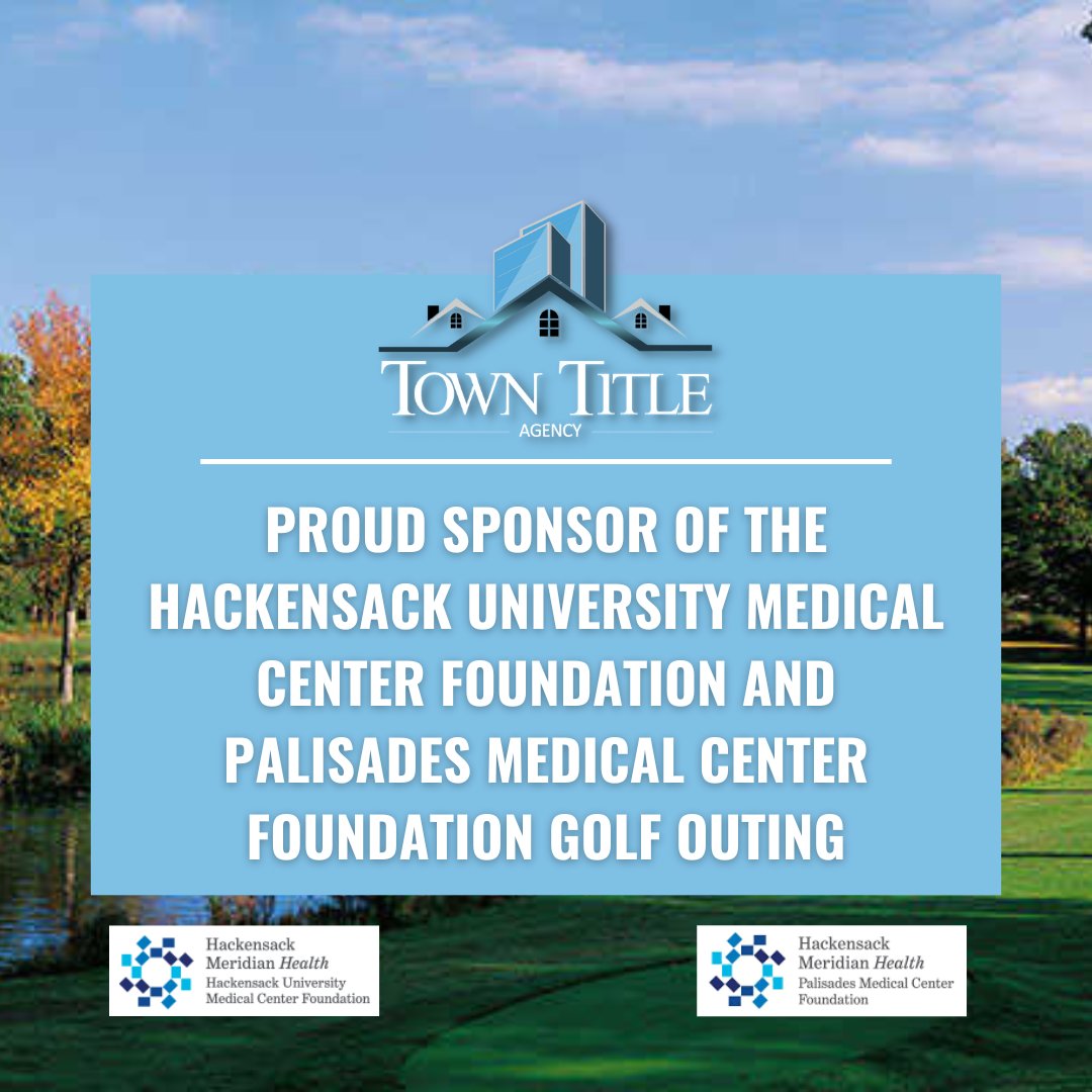 ChrisRotio's tweet photo. Earlier this week, Town Title Agency once again had the pleasure of attending the Hackensack University Medical Center Foundation and Palisades Medical Center Foundation Golf Outing at Ridgewood Country Club as a Luncheon Sponsor. Congrats to all on a wonderful event! https://t.co/i8PjGJ8pF9