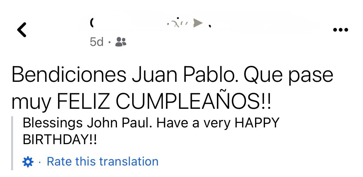 Michelle_CE_'s tweet photo. Why does @Meta feel the need to substitute Spanish names with the English version as if non-English names are a word people need to understand https://t.co/PLzVepVEDD