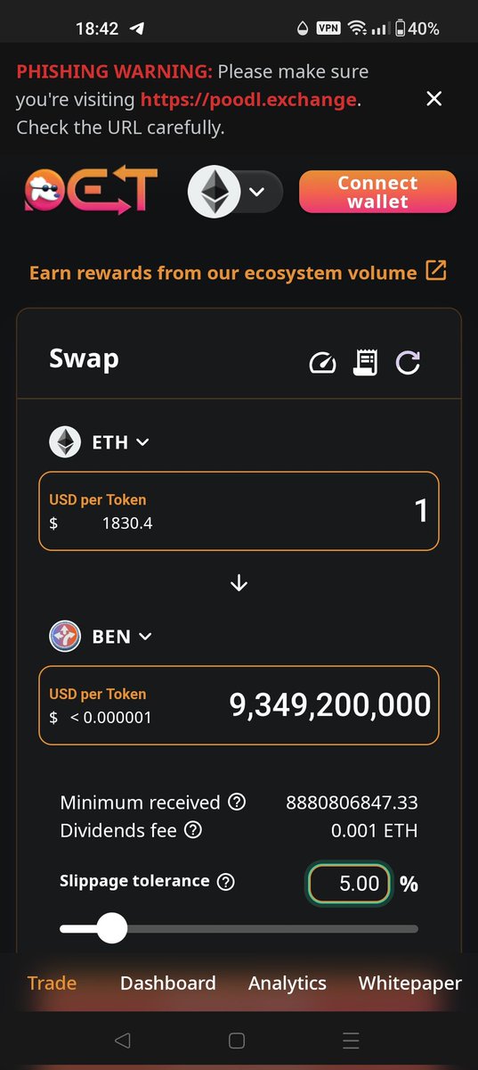 kenpachi_22's tweet photo. @bubblemaps Wanna buy $BEN ??? 
Quick, safe, user friendly and will get you the best price guaranteed
https://t.co/Xre88AgGwd
 👍🏼 https://t.co/wpbLEG2OiD