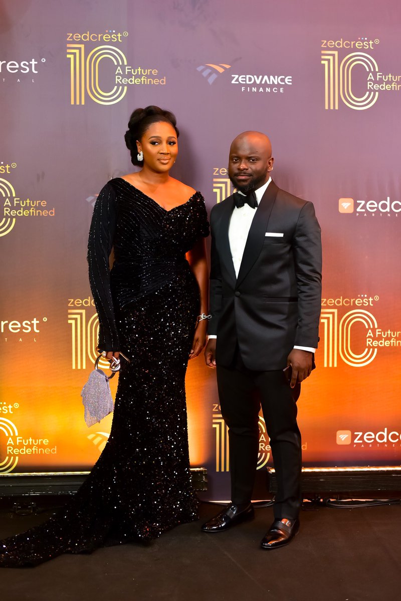 #SpecialMentions We celebrate our GMD, Adedayo Amzat, CFA and his wife, Mrs Taibat Amzat (aka our Mummy Zedcrest 😁). 

Thank you for your leadership, guidance and support over the years! And cheers to A Future Redefined! 🖤
#ZedcrestAt10 #AFutureRedefined