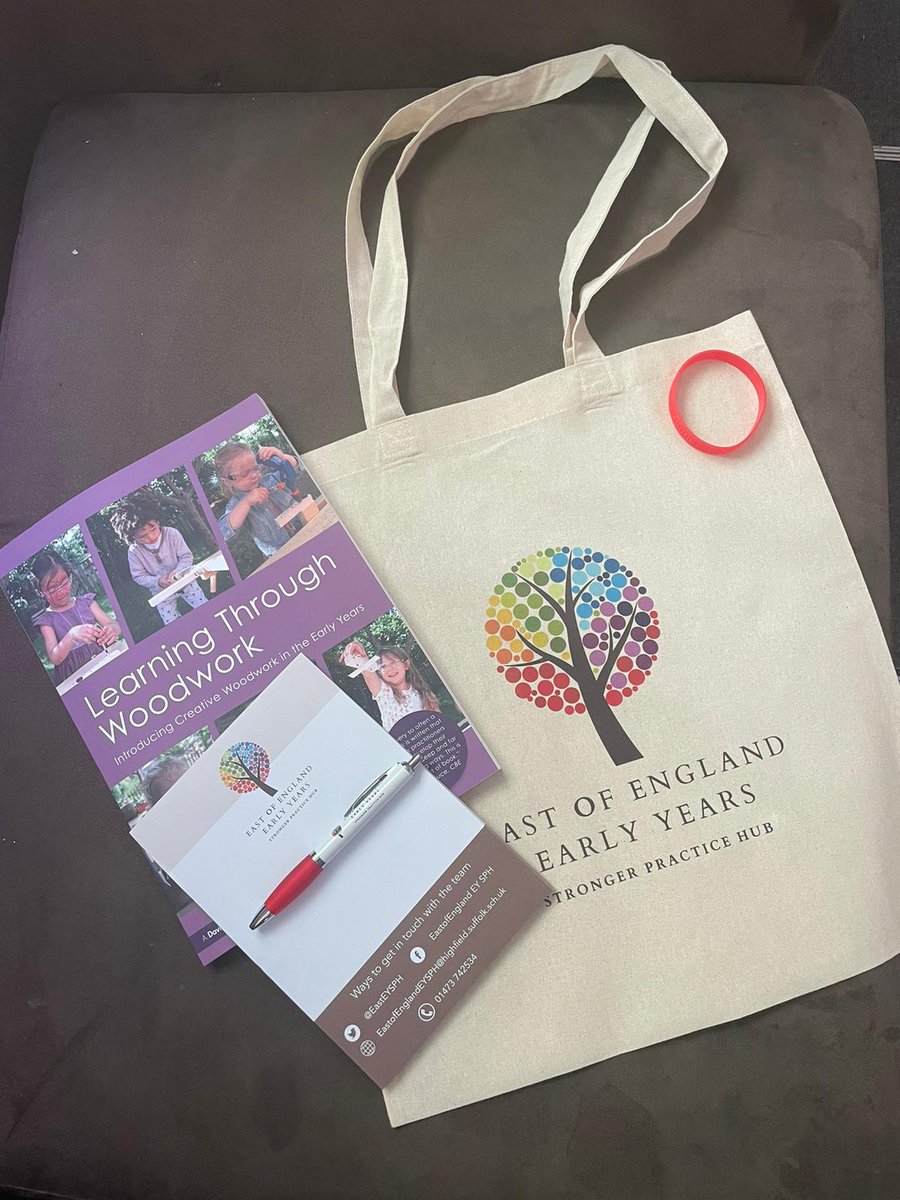 EastEYSPH's tweet photo. Only 3 weeks to go until our SUMMER CONFERENCE ☀️ We’ll be ready and waiting with a bag of hub treats including @PeteMoorhouseEY‘s book, Learning through woodwork! @soph_fox @ncbtweets #StrongerPracticeHub #EoEEYSPH https://t.co/eAC7RtvuE1
