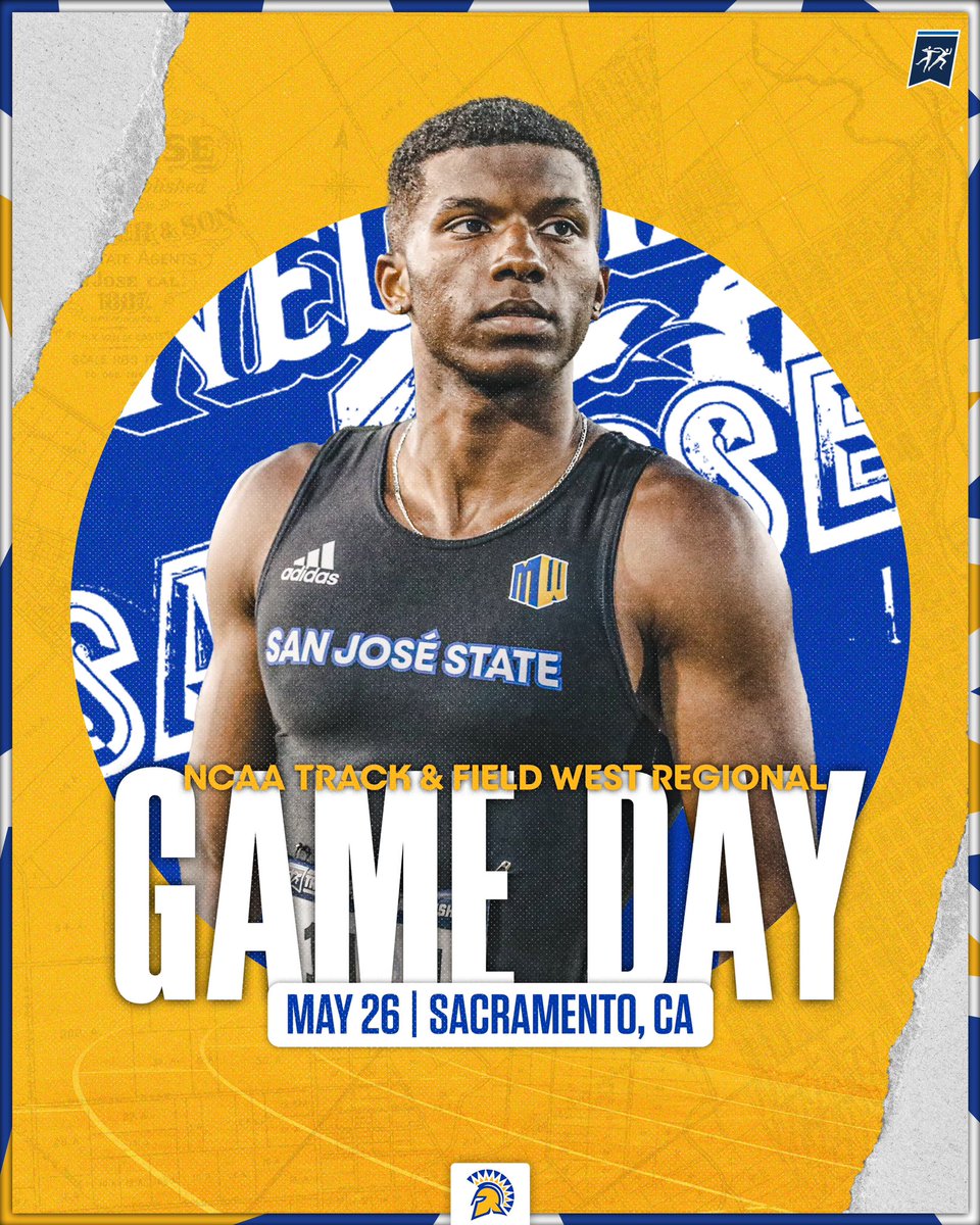 SanJoseStTFXC's tweet photo. NCAA WEST QUARTERFINALS TODAY🏟️

📍Hornet Stadium - Sacramento, Calif.
📰Day Two Recap - https://t.co/QAMyn48VMl
📊Live Results - https://t.co/TZSxpiiJ2Q
⏱️Meet Schedule - https://t.co/vnF2uND29b
📺Watch Live - https://t.co/0LoMKTANh2

#AllSpartans https://t.co/zbiiD4TBhE
