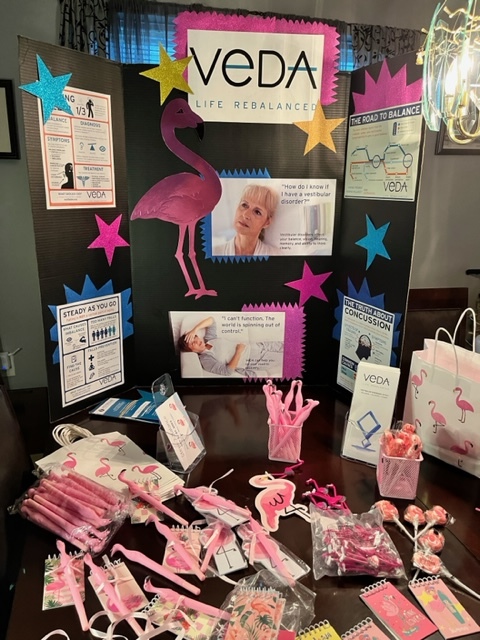 vestibularveda's tweet photo. Did someone say #FlamingoPower? Shoutout to Pat, Marissa, Lynn, Tiffany, Joyce, and all the vestibular warriors raising awareness this week while taking steps toward better balance. #Steps2Balance https://t.co/xSpWGVZXOb