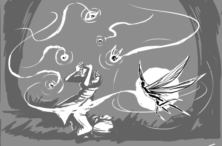 NeverToReturnCG's tweet photo. Whispered lies, dazzling lights, nightmares in glimmers and cruel laughter.

#nevertoreturngame #monsterdesign #fairies #cardgames #indiegames #indiedev #boardgames #ttrpg https://t.co/ZtmAaYHKzY