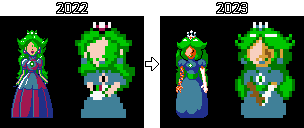 whenever i look at my older stuff for END.smc i'm always just amazed at how far she's come. in little over a year her design has drastically improved, as has my ability to sprite her.

#drfd #marioexe #endsmcsweep