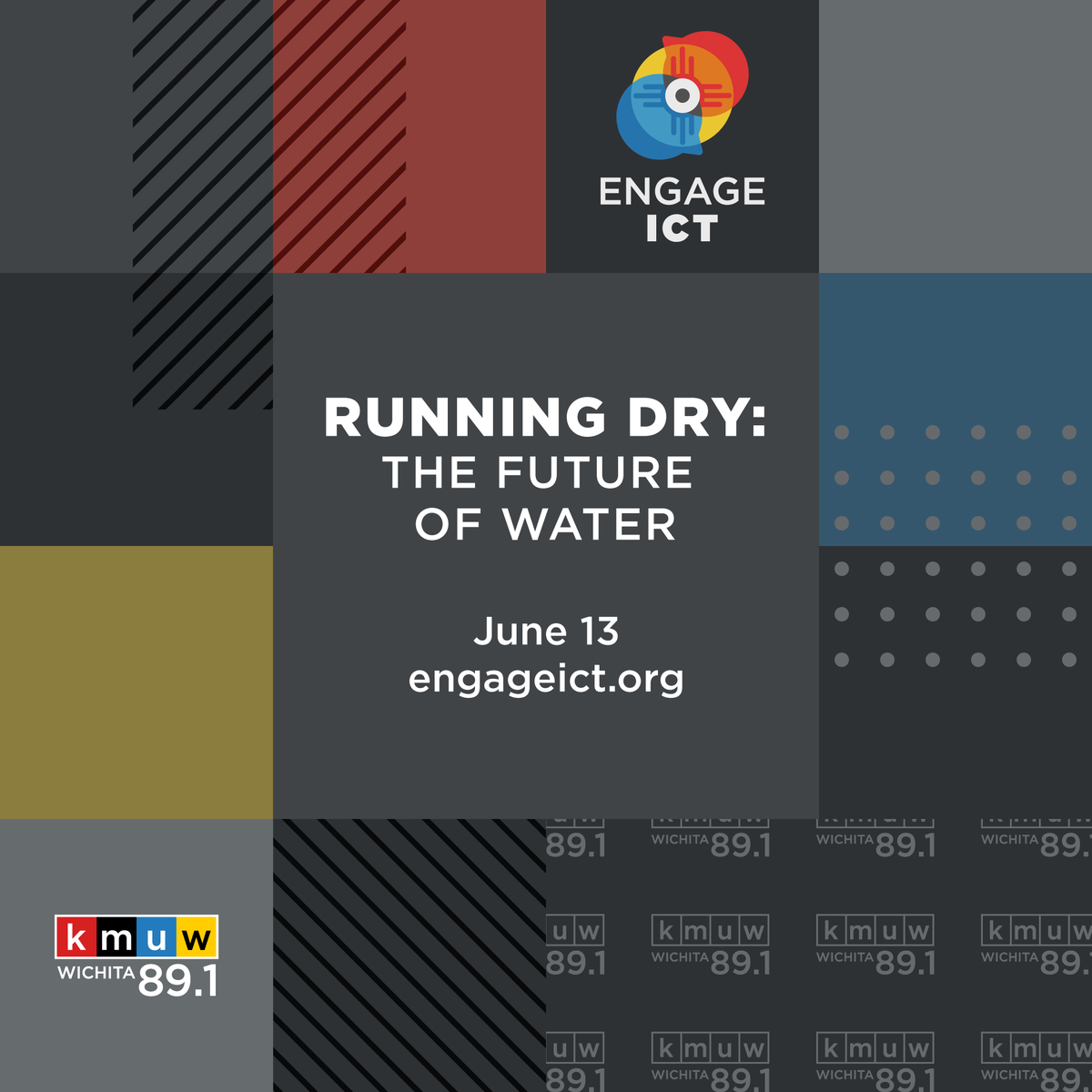 Will we have drinkable water in Kansas twenty years from now? At tomorrow's Engage ICT, we'll discuss the future of water with a panel of experts live at 6 p.m. on engageict.org or <a href="/KMUW/">KMUW</a>'s Facebook page.